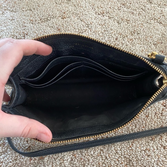 Tory Burch Bags Tory Burch Mini Everly Black Leather Crossbody Bag